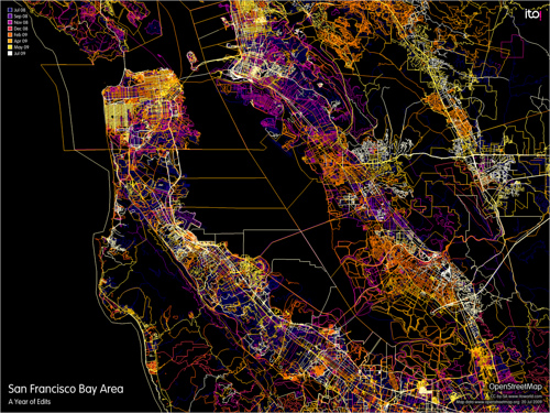 Bay Area, A year of edits